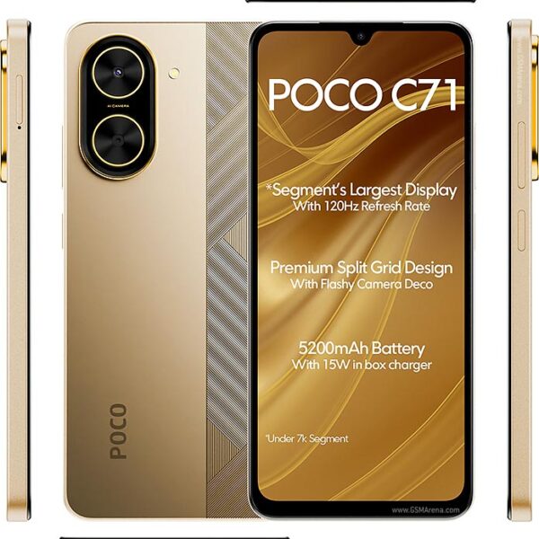 گوشی موبایل شیائومی مدل  Poco C71 4G دو سیم کارت ظرفیت 128 گیگابایت و رم 4 گیگابایت - گلوبال